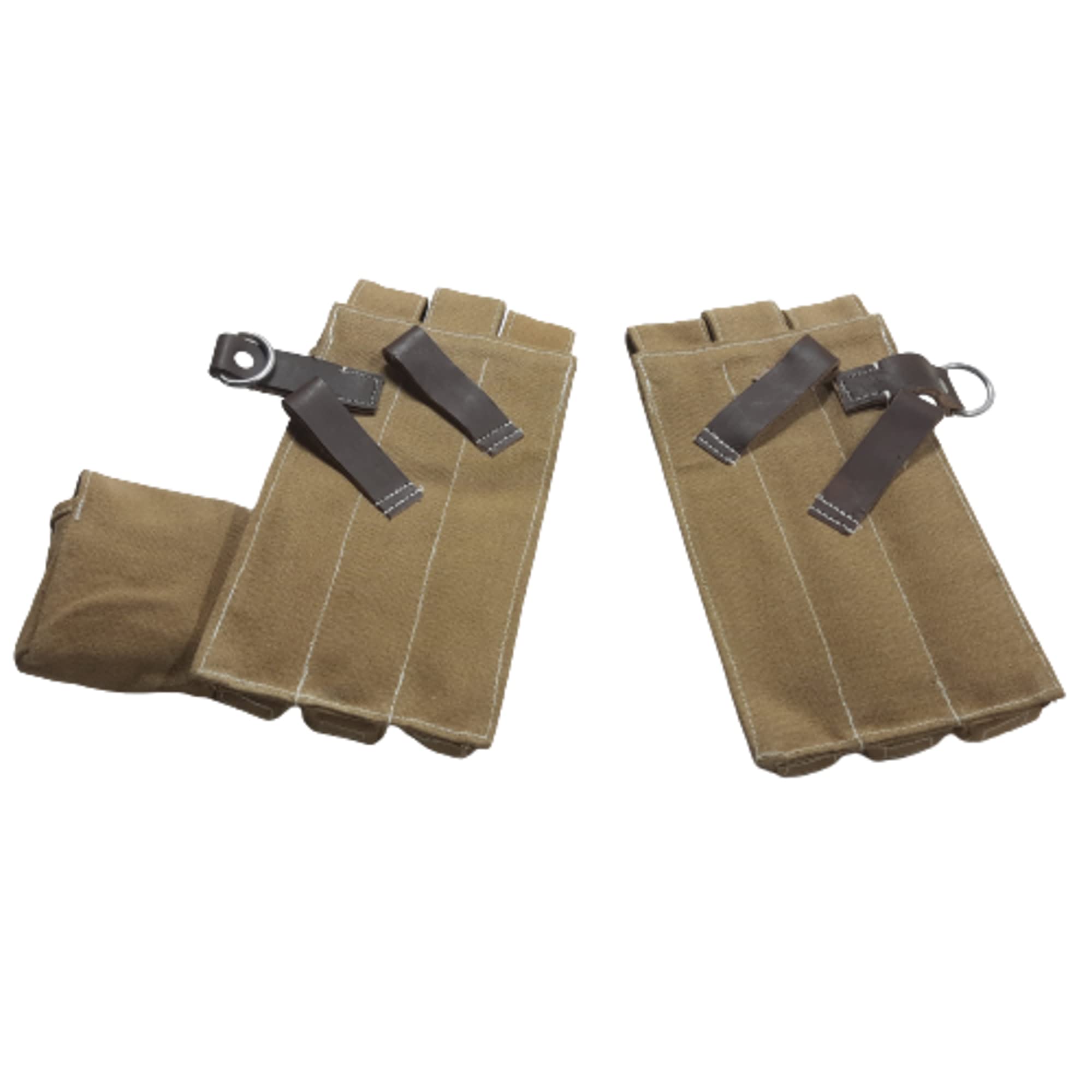 MP40用　黒革マガジンケース+キングアームズ製マガジン４本 ww2 ドイツ軍 MP40用 黒革マガジンケース+キングアームズ製マガジン4本 ww2